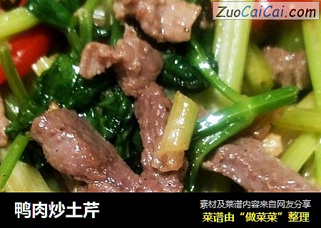 鸭肉炒土芹