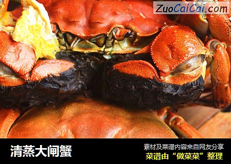 清蒸大闸蟹