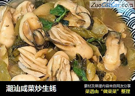 潮汕咸菜炒生蚝