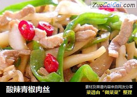 酸辣青椒肉丝