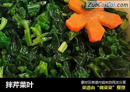 拌芹菜叶