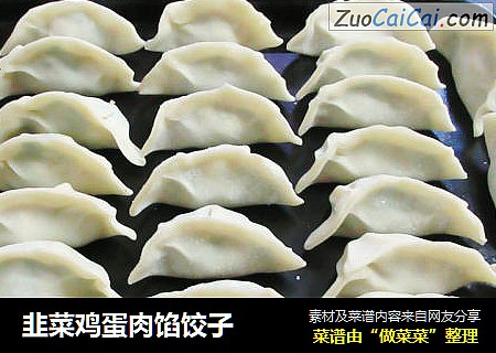 韭菜鸡蛋肉馅饺子