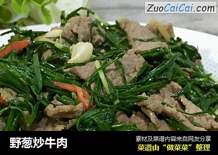 野葱炒牛肉