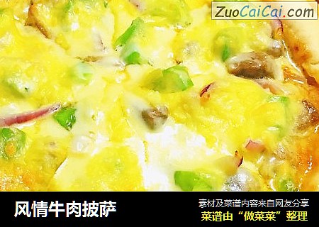 风情牛肉披萨