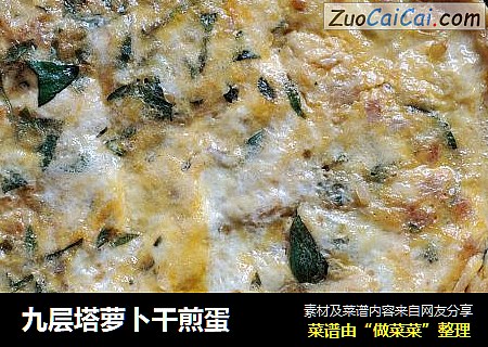 九层塔萝卜干煎蛋