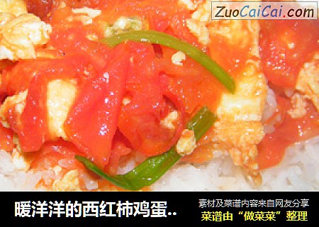 暖洋洋的西红柿鸡蛋盖饭