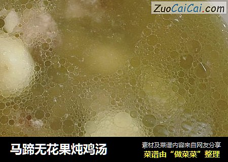 马蹄无花果炖鸡汤