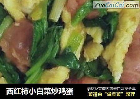 西红柿小白菜炒鸡蛋