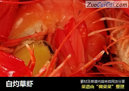 白灼草虾