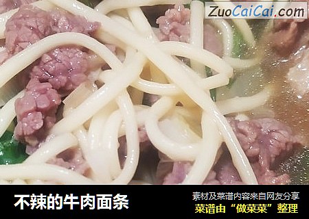 不辣的牛肉面条