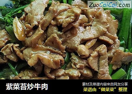 紫菜苔炒牛肉