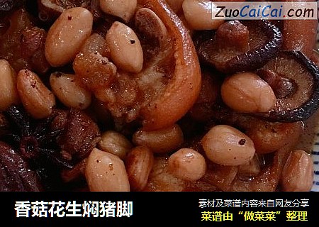 香菇花生焖猪脚