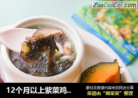12个月以上紫菜鸡肉汤