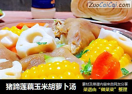 猪蹄莲藕玉米胡萝卜汤