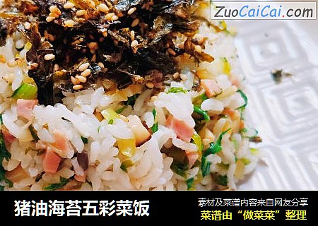 猪油海苔五彩菜饭