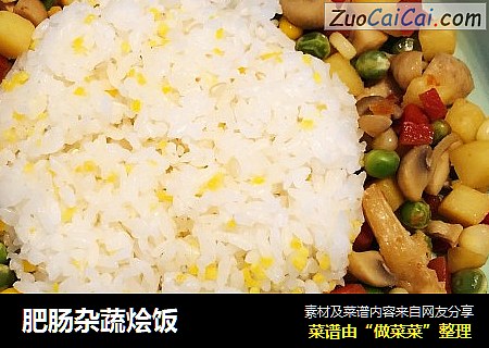 肥肠杂蔬烩饭