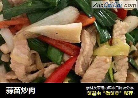 蒜苗炒肉