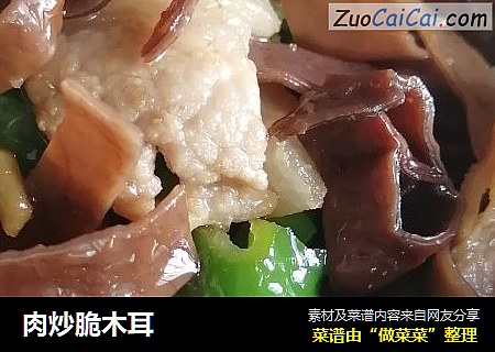 肉炒脆木耳