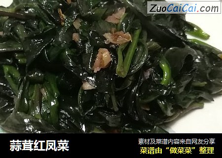 蒜茸红凤菜