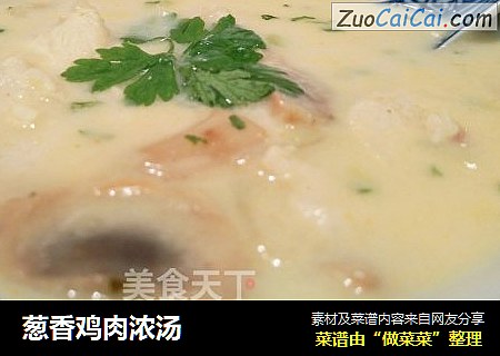 葱香鸡肉浓汤