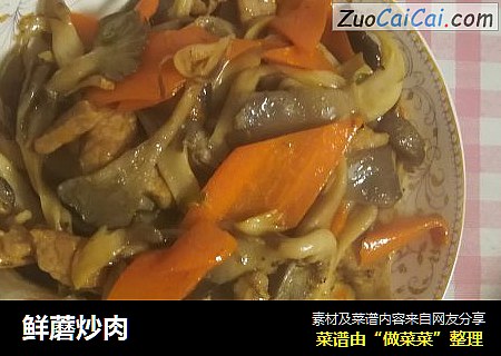 鲜蘑炒肉