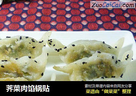 荠菜肉馅锅贴