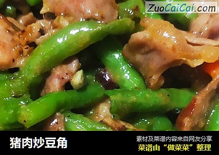猪肉炒豆角