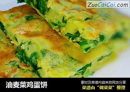 油麦菜鸡蛋饼