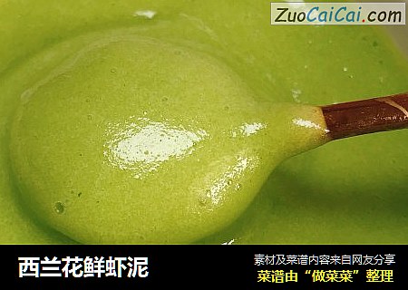 西兰花鲜虾泥