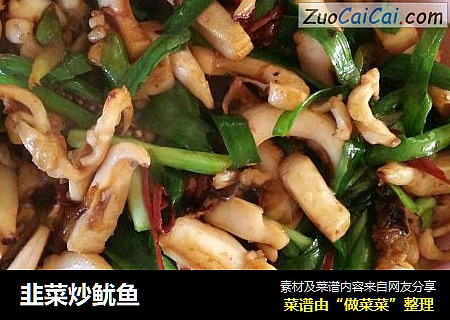 韭菜炒鱿鱼