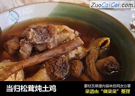 当归松茸炖土鸡