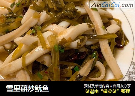 雪里蕻炒鱿鱼