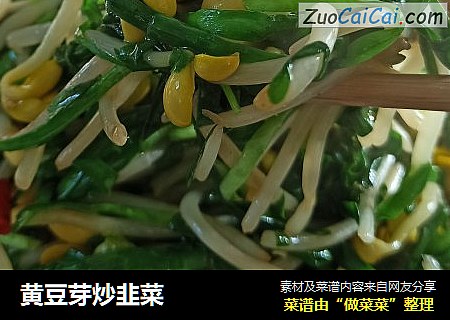 黄豆芽炒韭菜