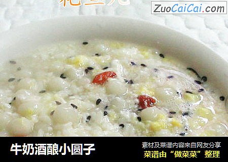 牛奶酒酿小圆子