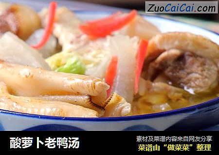酸萝卜老鸭汤