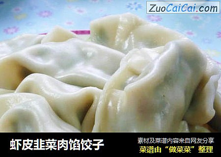 虾皮韭菜肉馅饺子