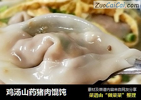 鸡汤山药猪肉馄饨