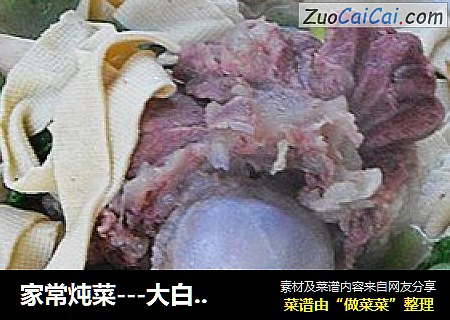 家常炖菜---大白菜炖干豆腐