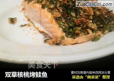 双草核桃烤鲑鱼