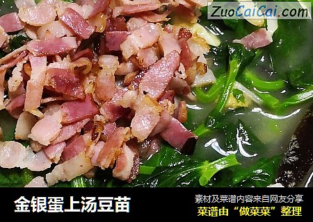 金银蛋上汤豆苗