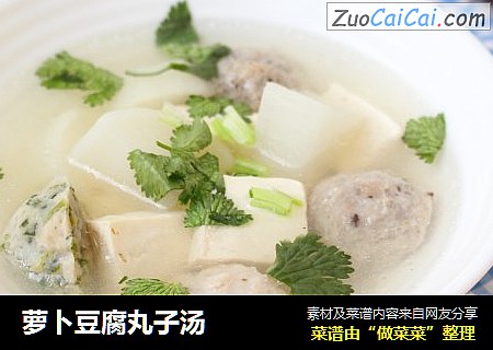 萝卜豆腐丸子汤