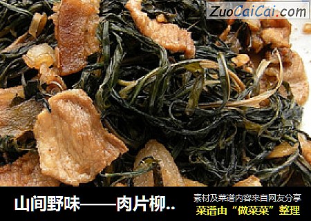 山间野味——肉片柳蒿芽