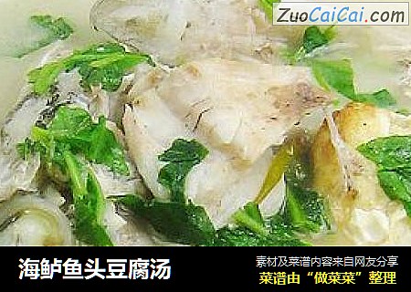 海鲈鱼头豆腐汤