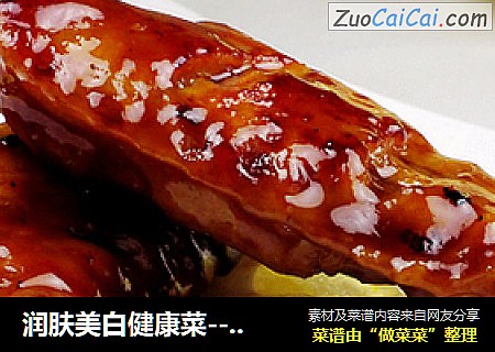 润肤美白健康菜----柠香蚝油煎焖鸡翅