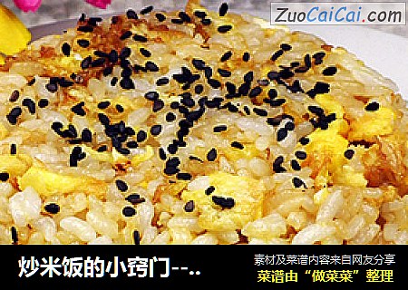 炒米饭的小窍门---六月鲜酱油炒饭