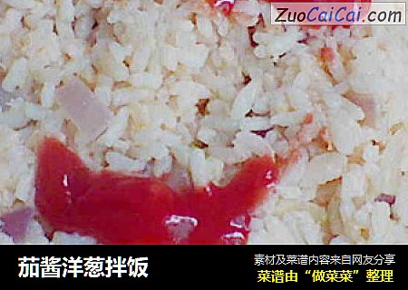 茄酱洋葱拌饭