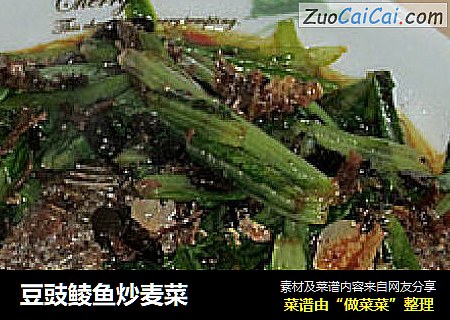 豆豉鲮鱼炒麦菜