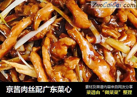 京酱肉丝配广东菜心