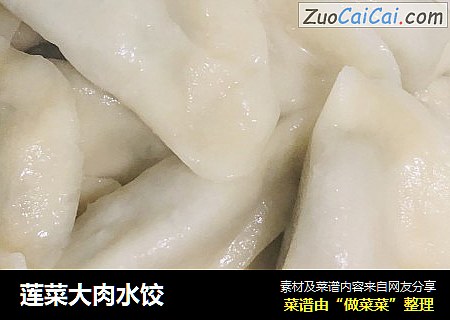莲菜大肉水饺