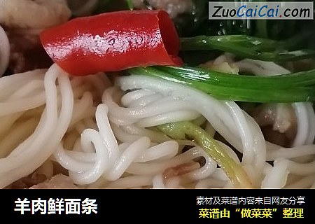 羊肉鲜面条